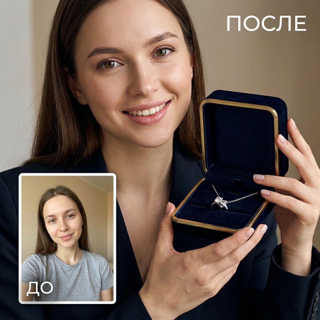 ДО/ПОСЛЕ: девушке подарили украшение
